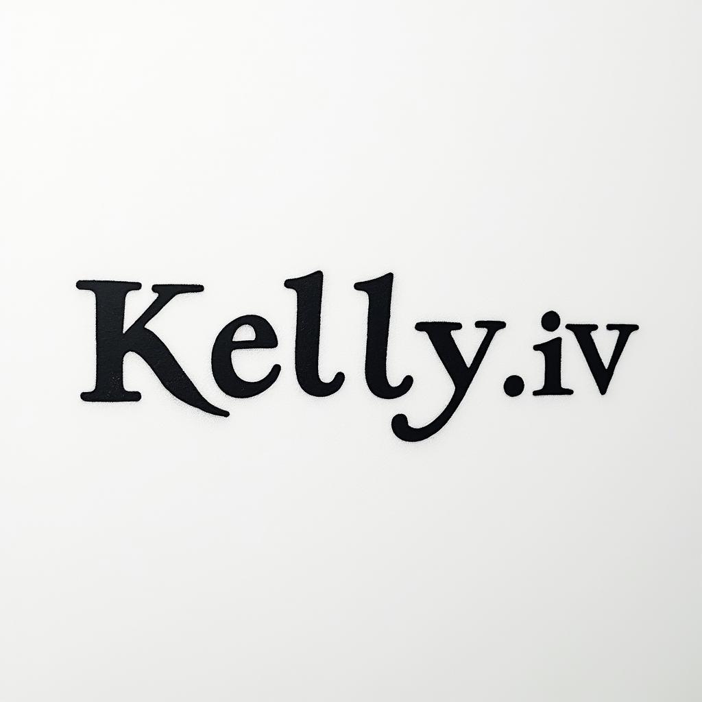 Kelly L.IV.MCMLXXXIVminimalist text-based tattoo, Monospace font ultra-realistic, perfectly placed, high-quality font design, photo-realistic shading, 8k, high quality, finely detailed typograph - Variation 3