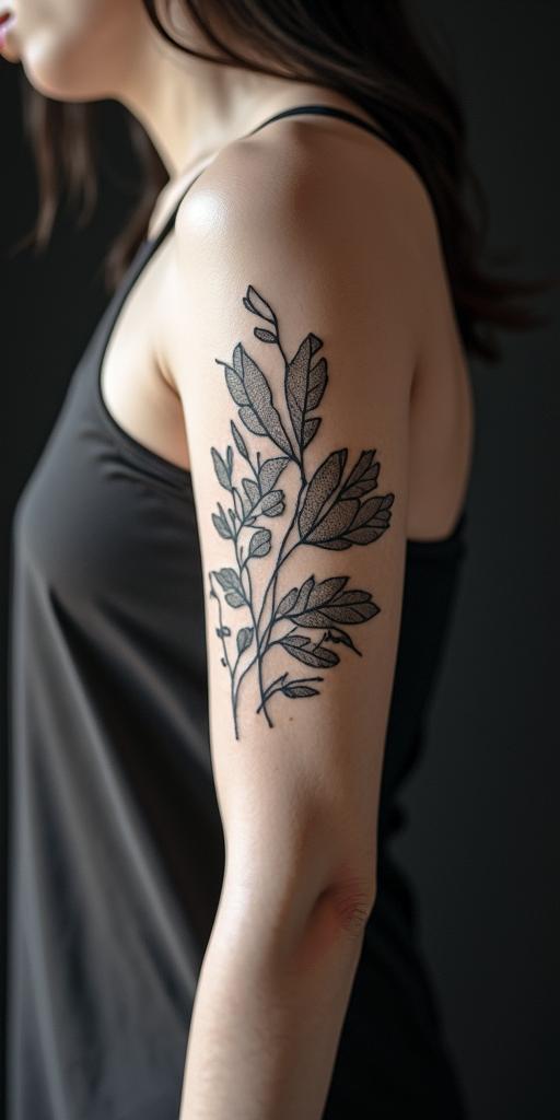 Elaineminimalist text-based tattoo, Monospace font ultra-realistic, perfectly placed, high-quality font design, photo-realistic shading, 8k, high quality, finely detailed typograph - Variation 3