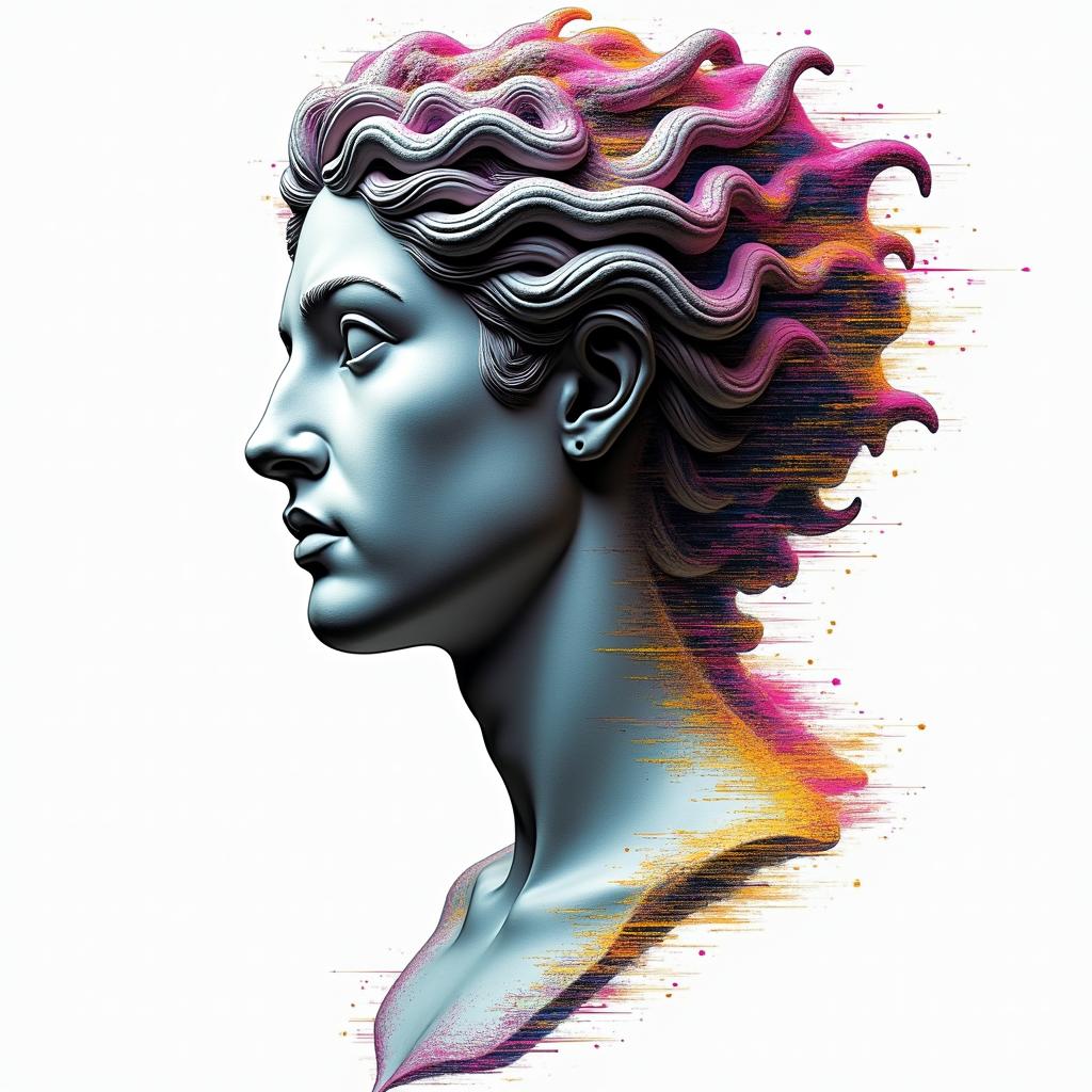 Glitch tattoo example 3