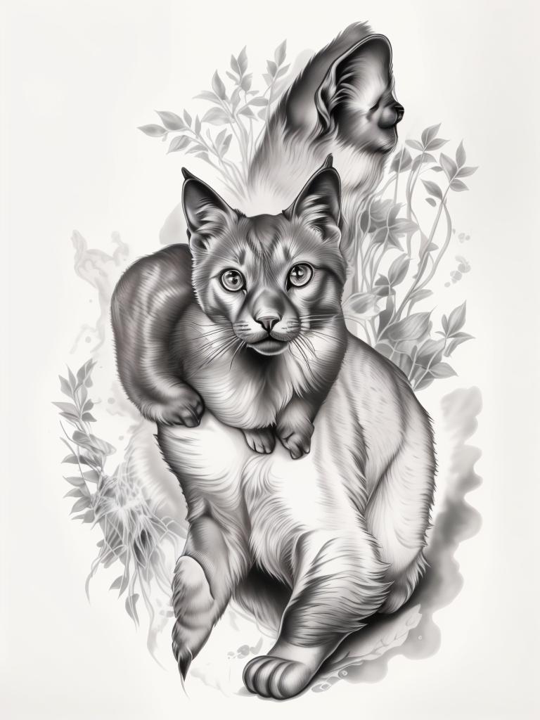 A highly detailed and lifelike composition, tattoo art, realism style, ultra-high resolution, smooth gradients and intricate textures, monochromatic black-and-gray tones, diffused soft lighting for natural depth.undefined - Variation 163