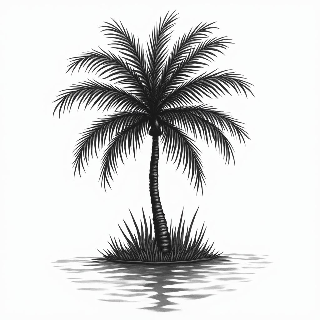 Island of Guadeloupein new school tattoo, pop culture, modern, detailed tattoo, illustrative - Variation 4