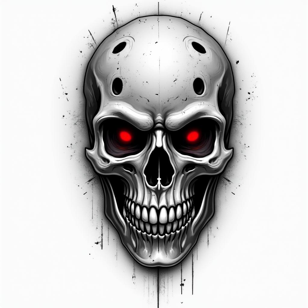 Skull tattoo design