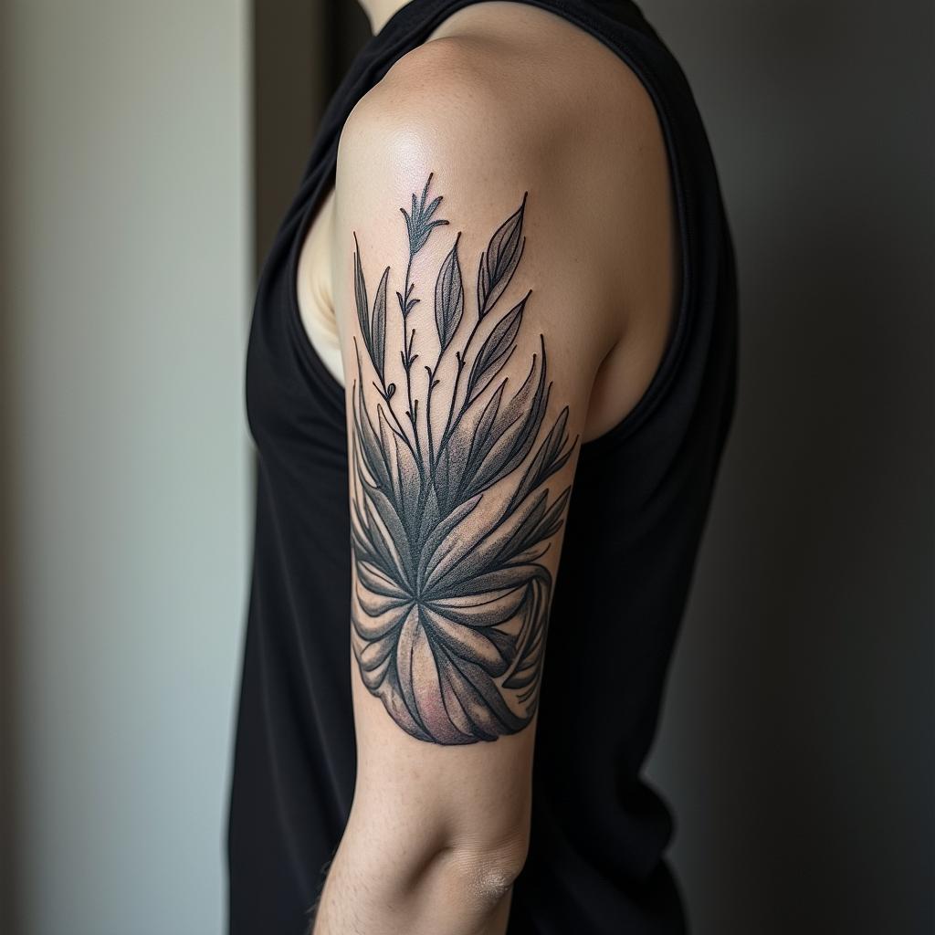 Cerezohigly detailed tattoo - Variation 2