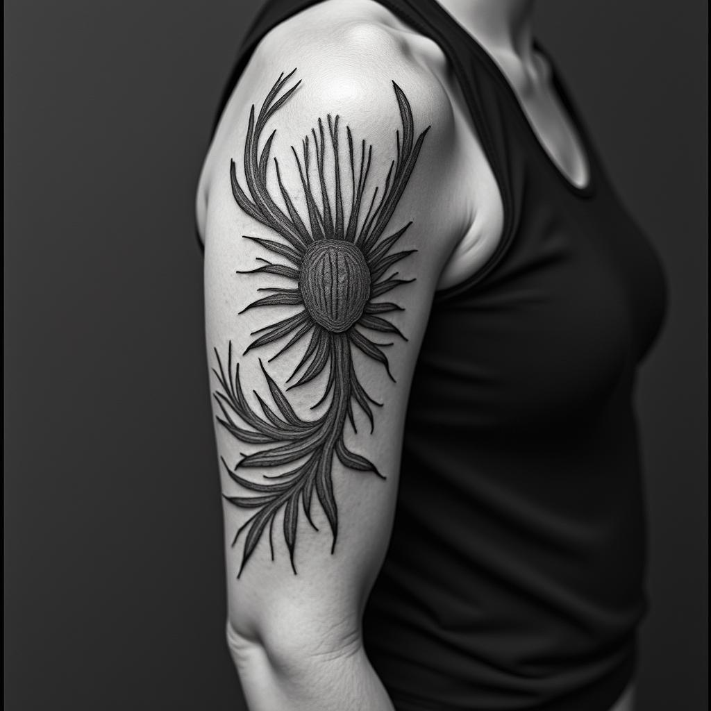 Cerezohigly detailed tattoo - Variation 3