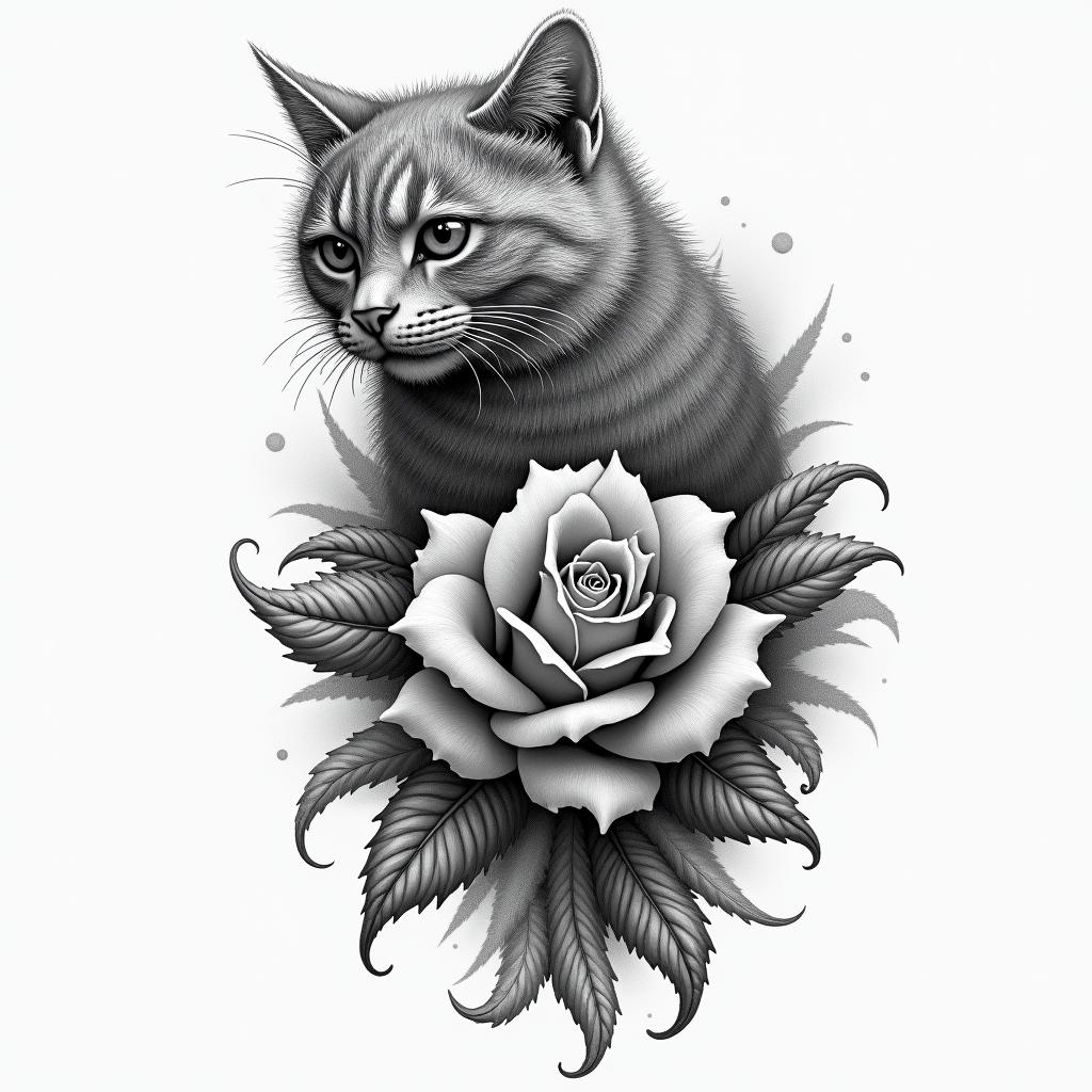 Cardiganhigly detailed tattoo