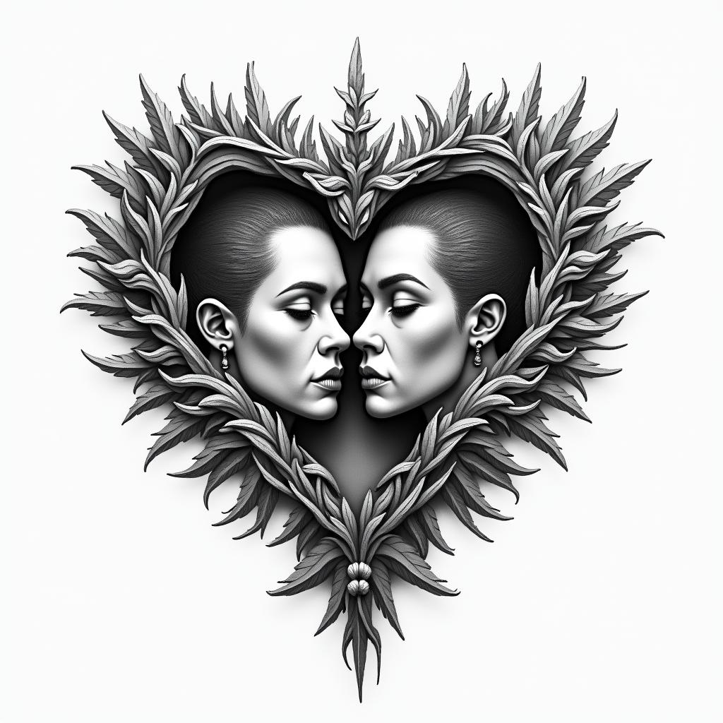 3 Hart's with latter's inside R K Hhigly detailed tattoo - Variation 4