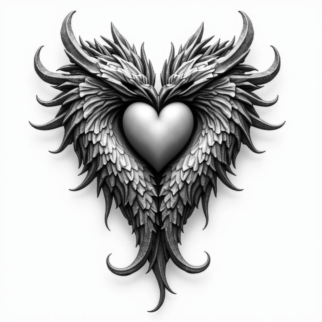 3 Hart's with latter's inside R K Hhigly detailed tattoo - Variation 3