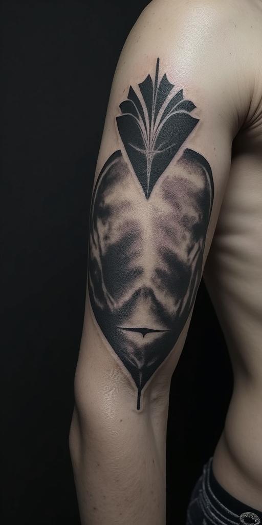 A sign of strength that reflects my love for my siblings and shows that I will not give up and am a Christian.in realism tattoo style, featuring a highly detailed, lifelike, capturing every detail, photorealistic, ultra realistic, intricate shading, smooth and sharp,   - Variation 2