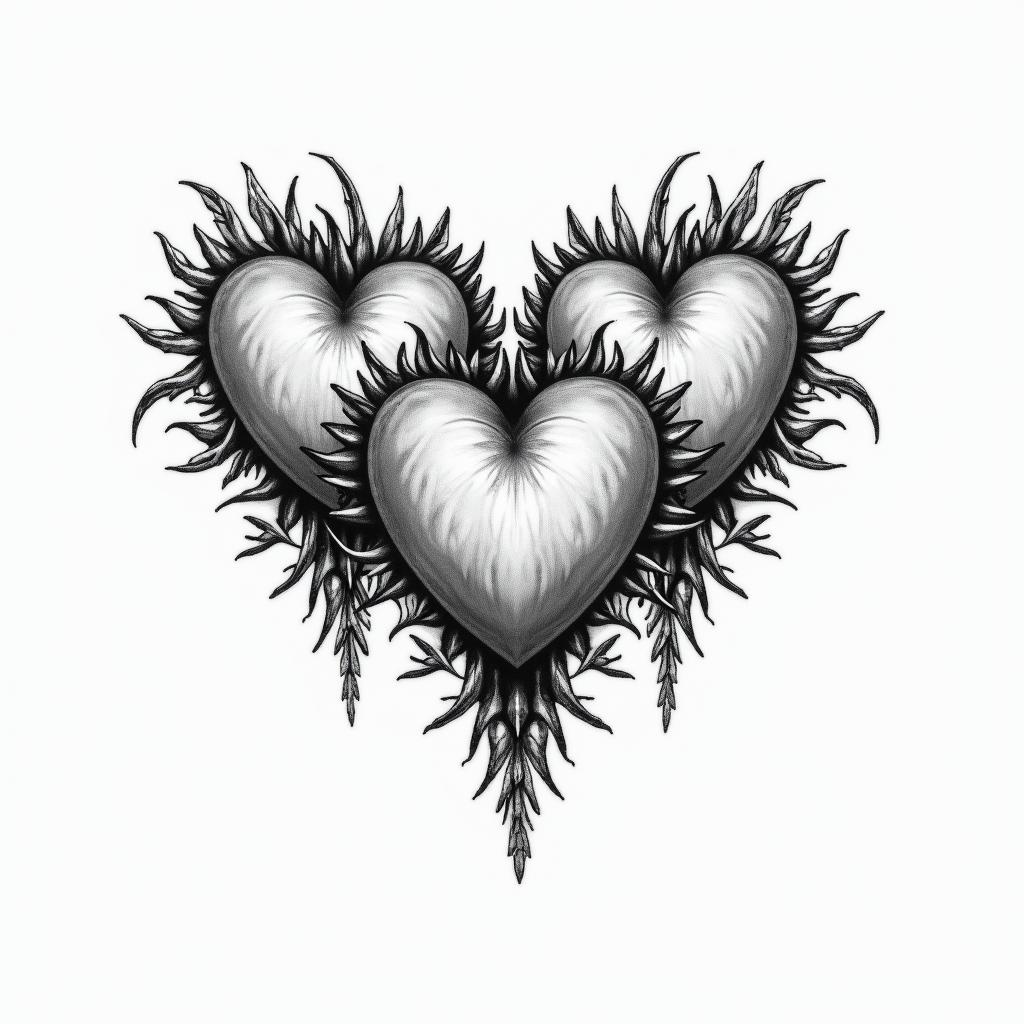 Simple
Three
Hart's with latter's inside RKHhigly detailed tattoo - Variation 7