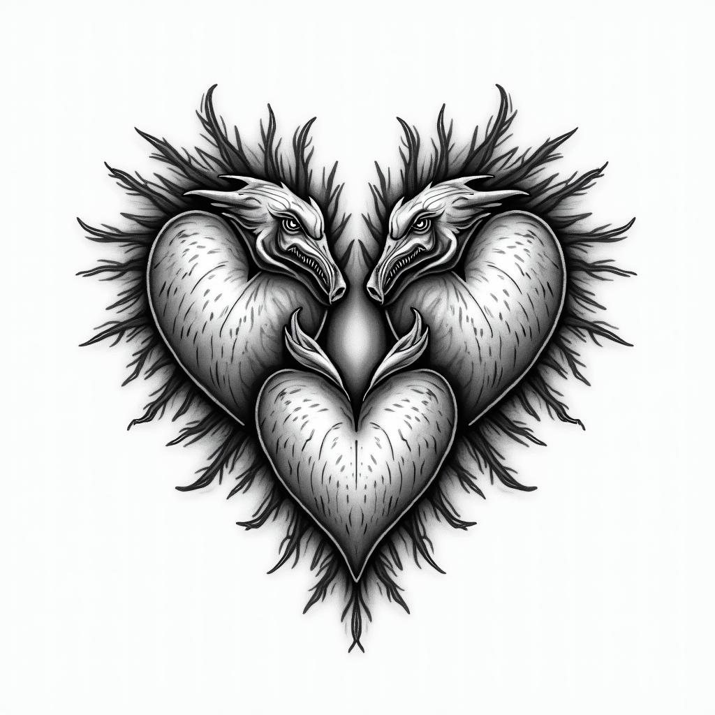 Simple
Three
Hart's with latter's inside RKHhigly detailed tattoo - Variation 4