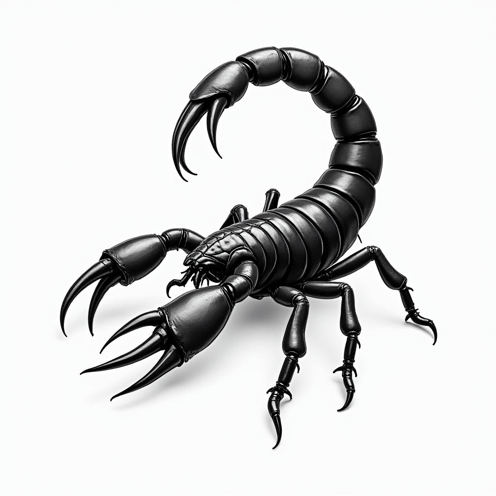 Scorpion with sharp, detailed clawshigly detailed tattoo - Variation 38