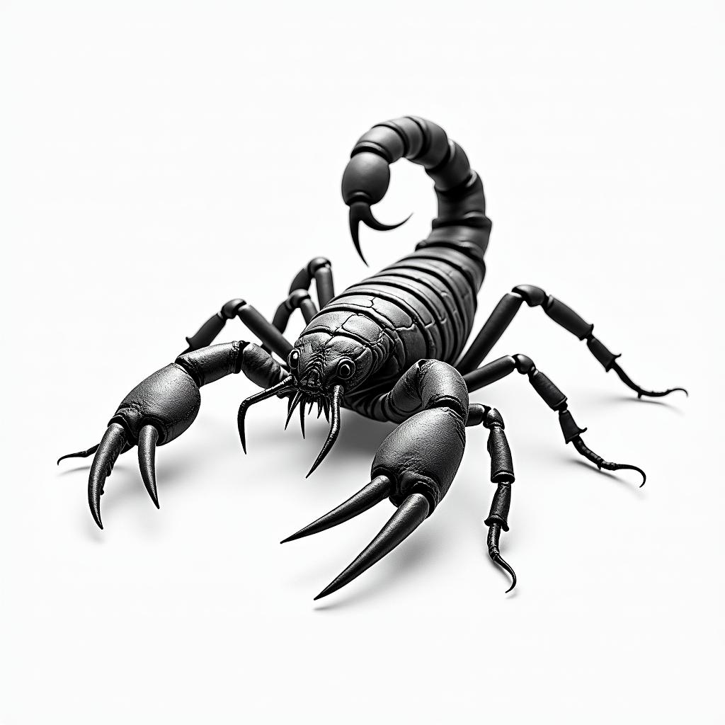 Scorpion with sharp, detailed clawshigly detailed tattoo - Variation 35