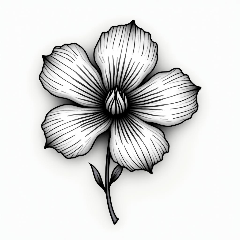 Flower peddle in the background fallingin japanese style tattoo, detailed tattoo, traditional japanese culture tattoo, mythology, 8k