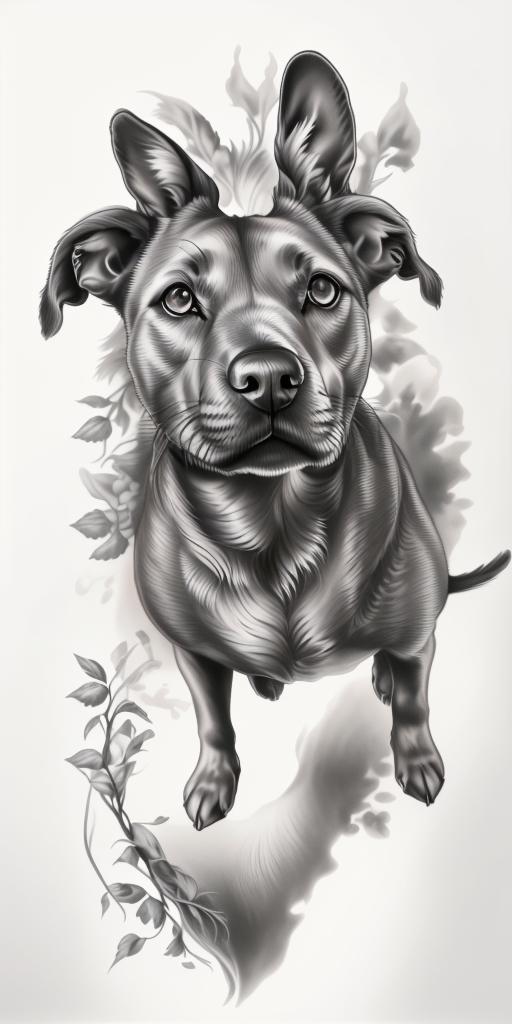 A highly detailed and lifelike composition, tattoo art, realism style, ultra-high resolution, smooth gradients and intricate textures, monochromatic black-and-gray tones, diffused soft lighting for natural depth.undefined - Variation 155