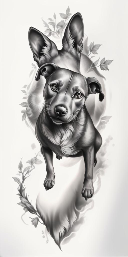 A highly detailed and lifelike composition, tattoo art, realism style, ultra-high resolution, smooth gradients and intricate textures, monochromatic black-and-gray tones, diffused soft lighting for natural depth.undefined - Variation 148