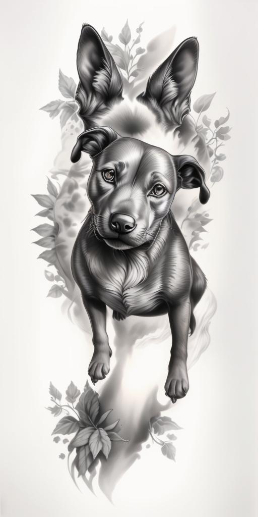 A highly detailed and lifelike composition, tattoo art, realism style, ultra-high resolution, smooth gradients and intricate textures, monochromatic black-and-gray tones, diffused soft lighting for natural depth.undefined - Variation 150