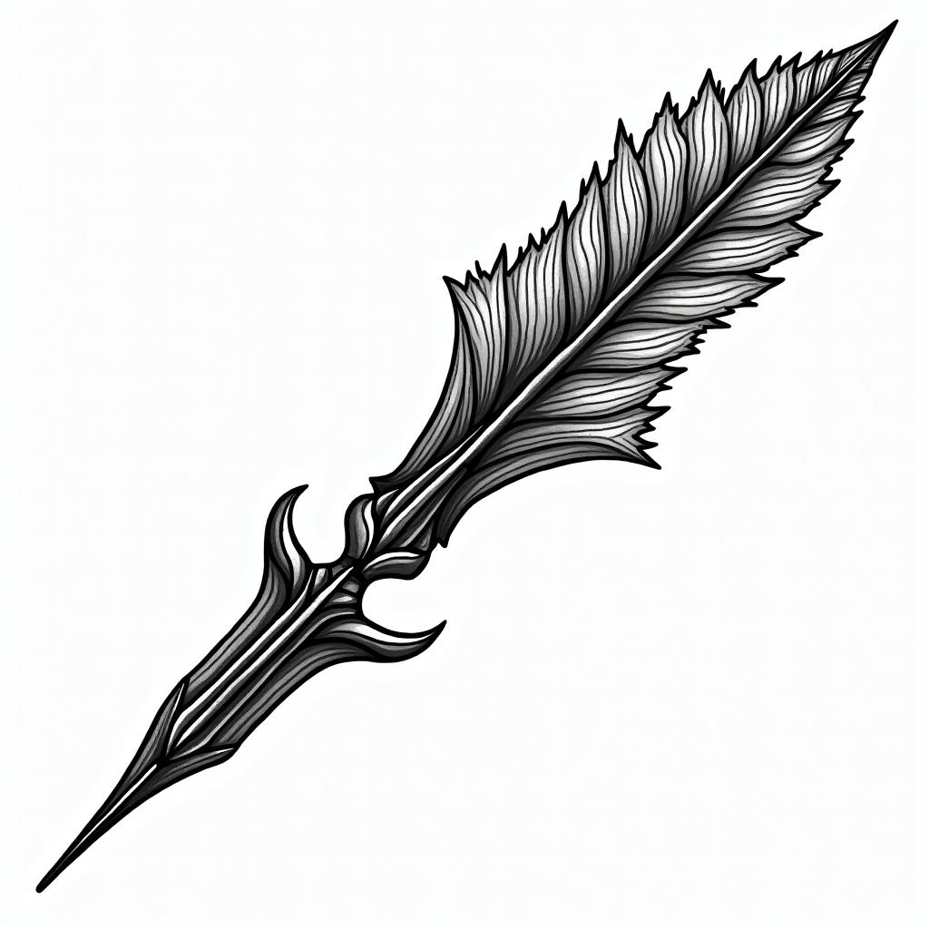 Dart arrow, dartboardin authentic tattoo style, incorporating traditional modifications, bold black outlines, solid color fills, featuring classic authentic elements