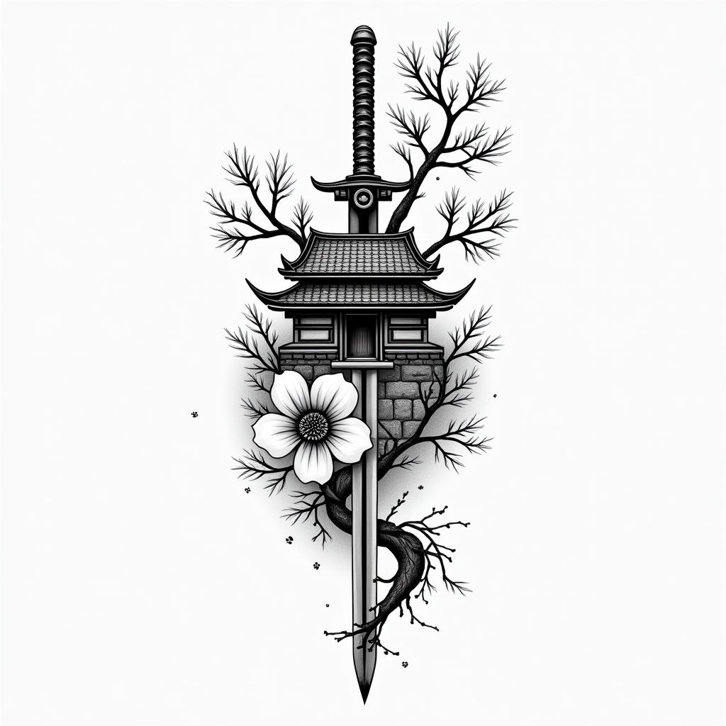 Cherry Blossom tattoo design