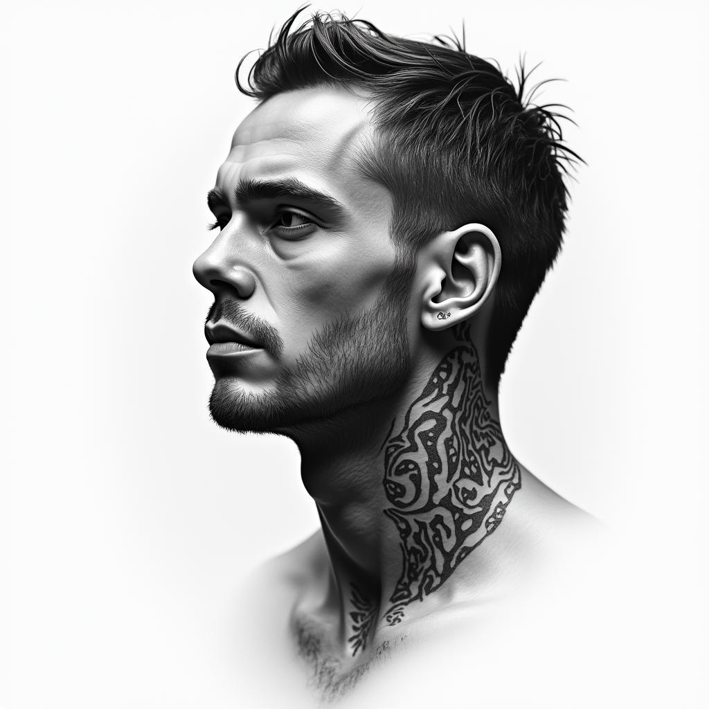 Werder Bremenin realism tattoo style, featuring a highly detailed, lifelike, capturing every detail, photorealistic, ultra realistic, intricate shading, smooth and sharp,  