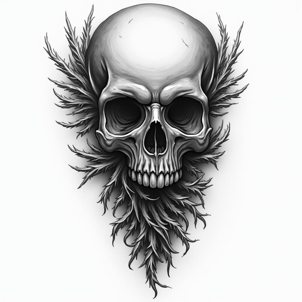 Deathhigly detailed tattoo - Variation 12
