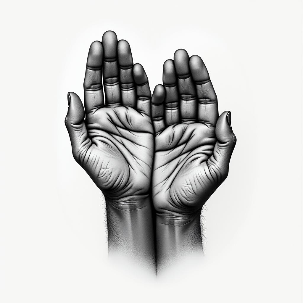 Tattoo to dedicate to parents with their fingerprintshigly detailed tattoo - Variation 2