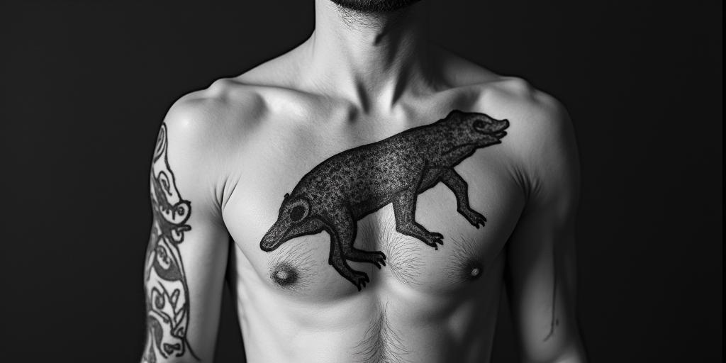 Animalshigly detailed tattoo