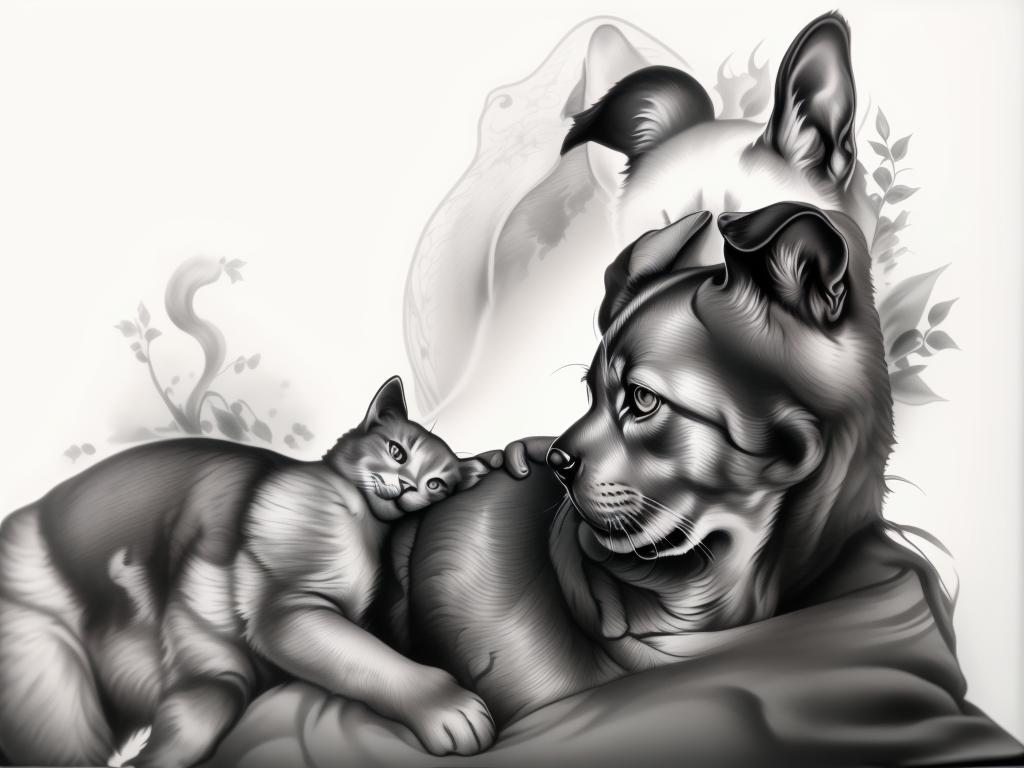 A highly detailed and lifelike composition, tattoo art, realism style, ultra-high resolution, smooth gradients and intricate textures, monochromatic black-and-gray tones, diffused soft lighting for natural depth.undefined - Variation 116