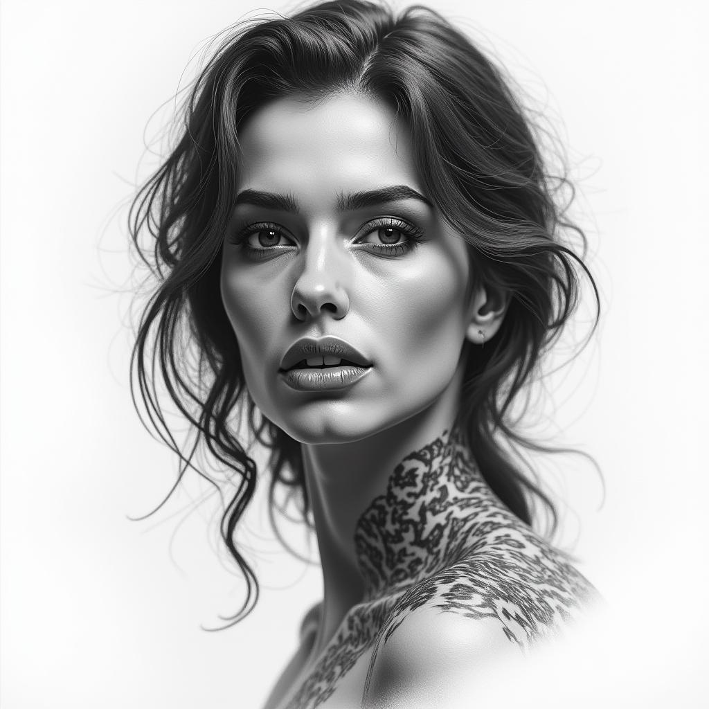 Myla 14/07/2025 pridesin realism tattoo style, featuring a highly detailed, lifelike, capturing every detail, photorealistic, ultra realistic, intricate shading, smooth and sharp,   - Variation 2