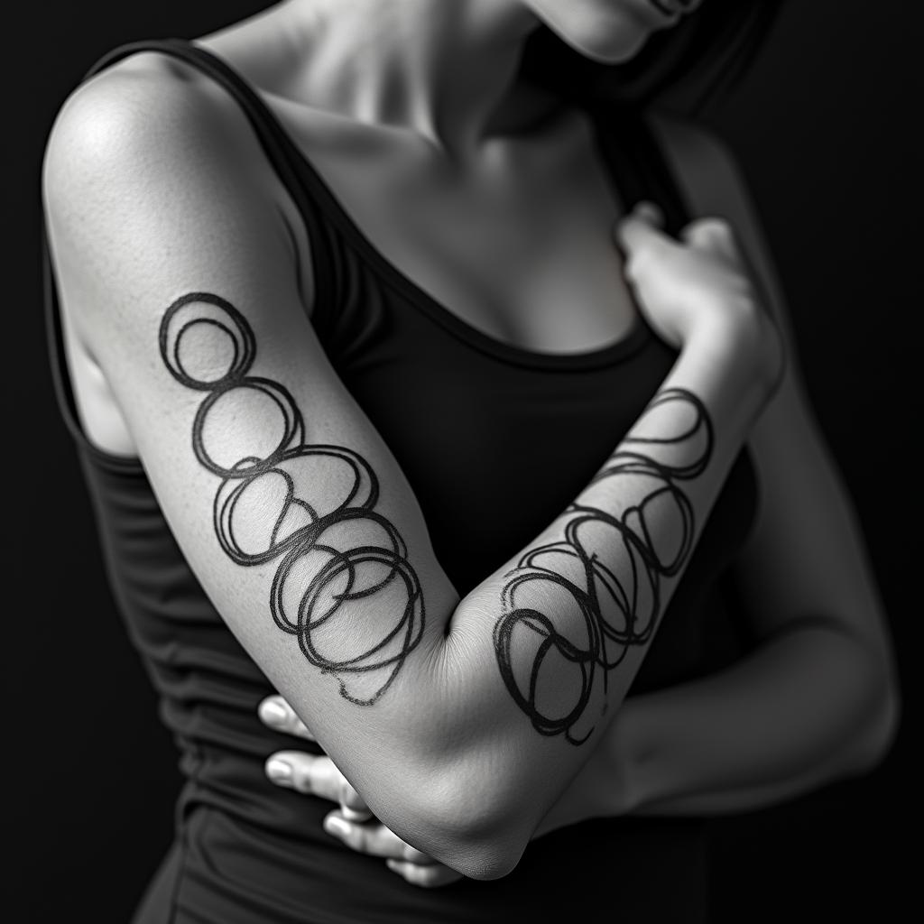 Symbole infini higly detailed tattoo - Variation 2
