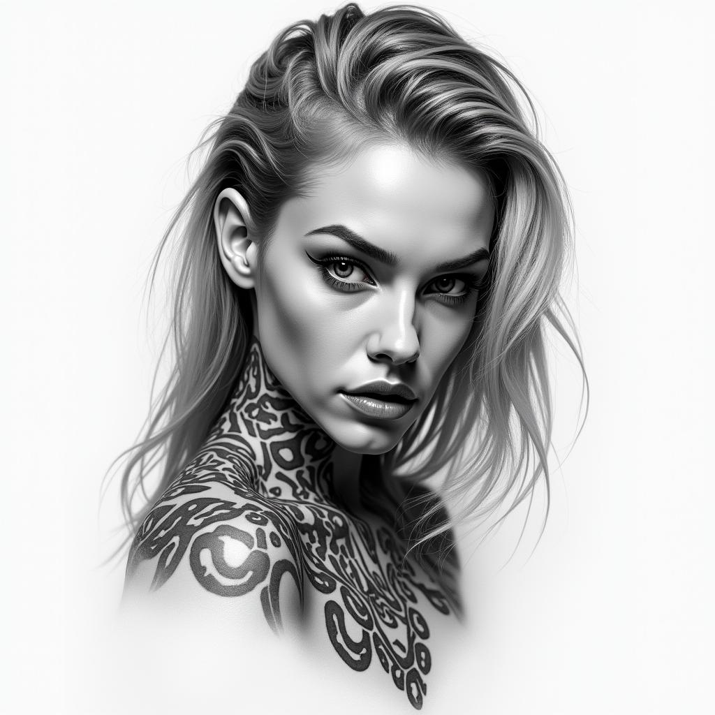 M Pokorain realism tattoo style, featuring a highly detailed, lifelike, capturing every detail, photorealistic, ultra realistic, intricate shading, smooth and sharp,   - Variation 3