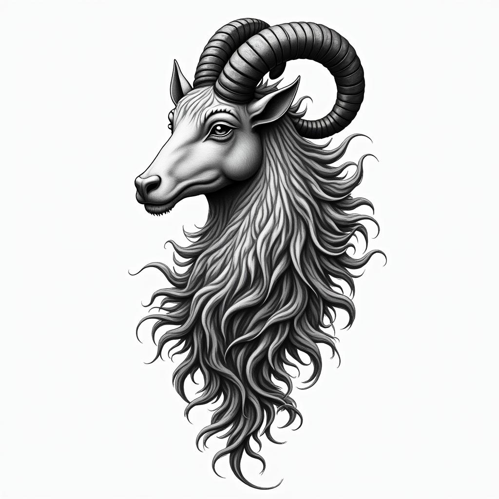 Felipe, Capricorn, Brooklyn NYhigly detailed tattoo - Variation 3