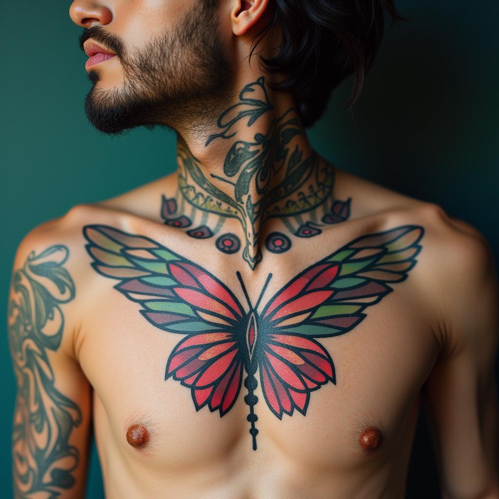 Want it to have good colorshigly detailed tattoo - Variation 4