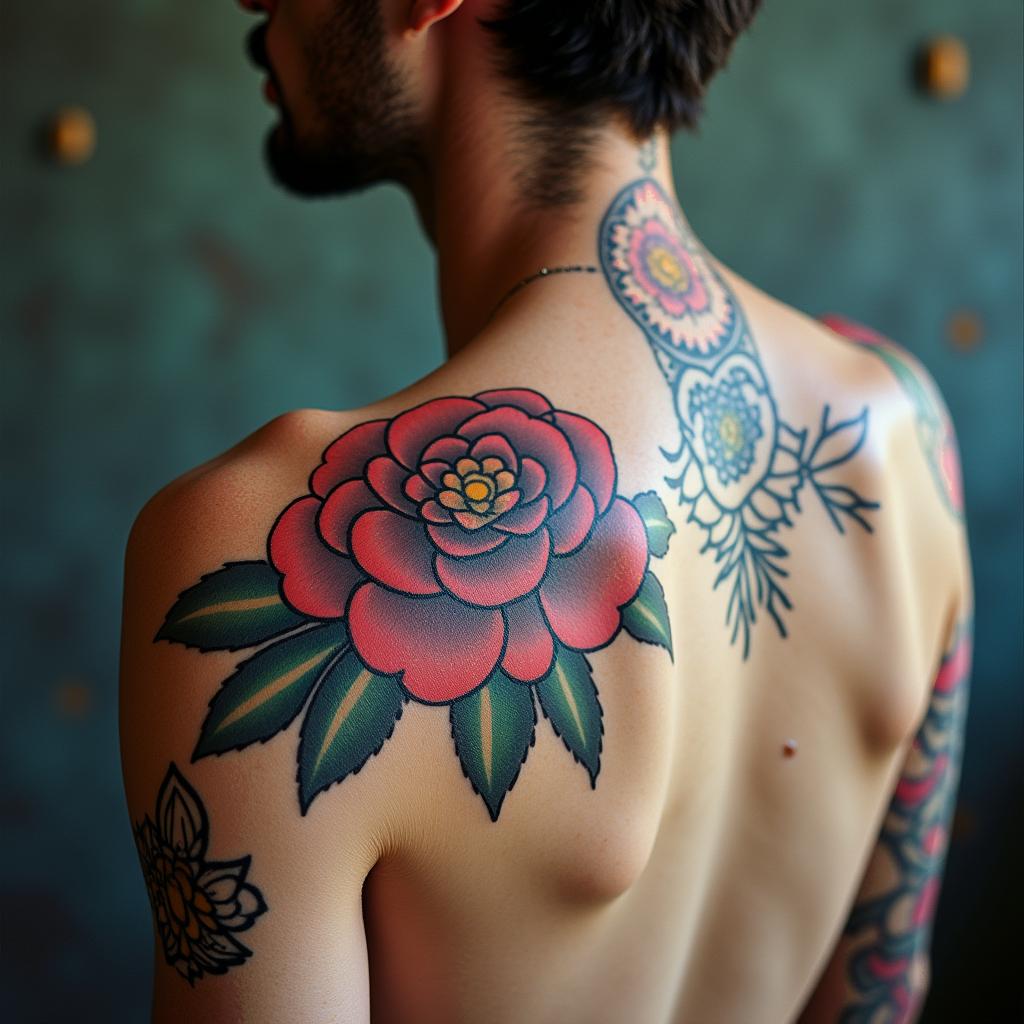 Want it to have good colorshigly detailed tattoo - Variation 3