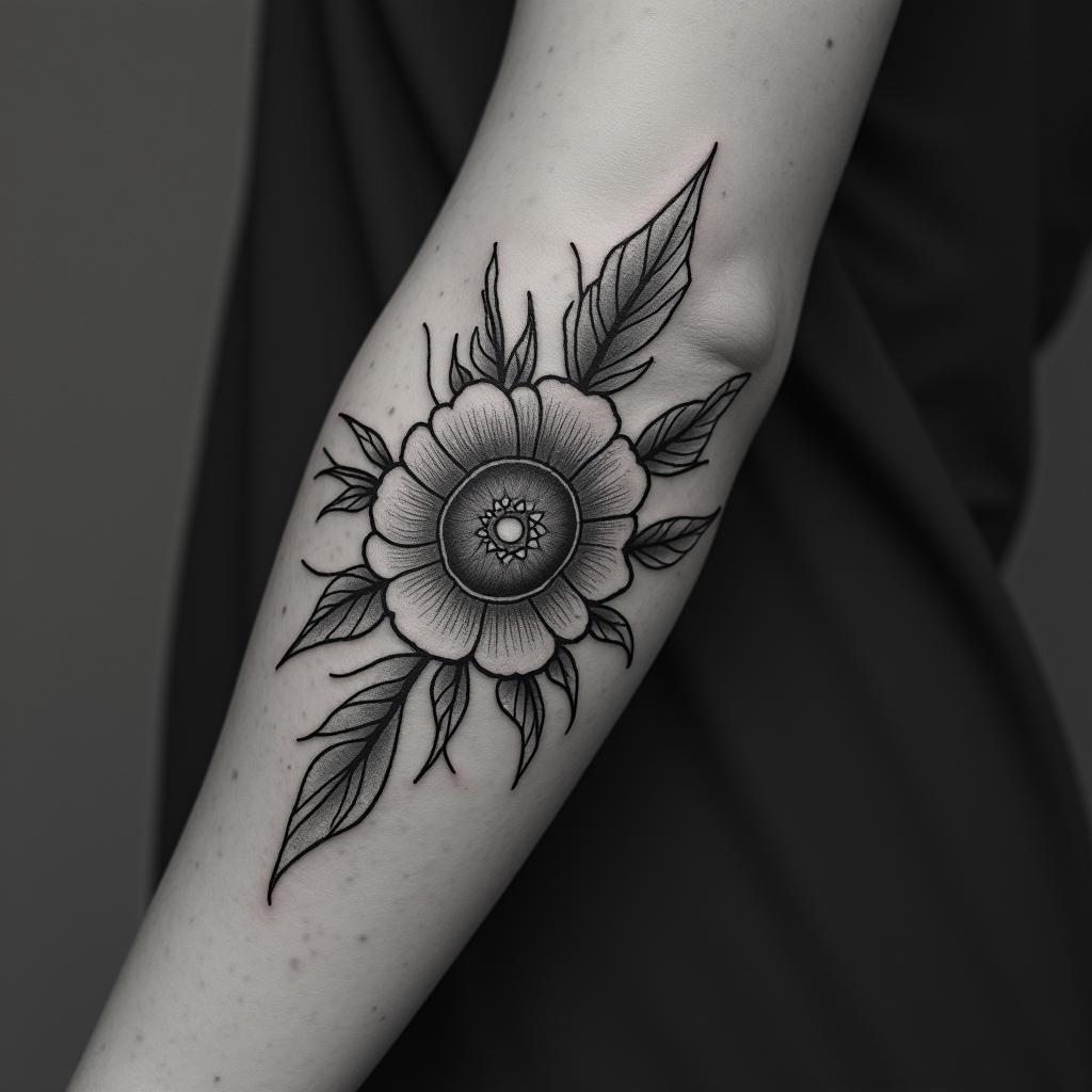 Kaelain bohemian style tattoo, 8k - Variation 2