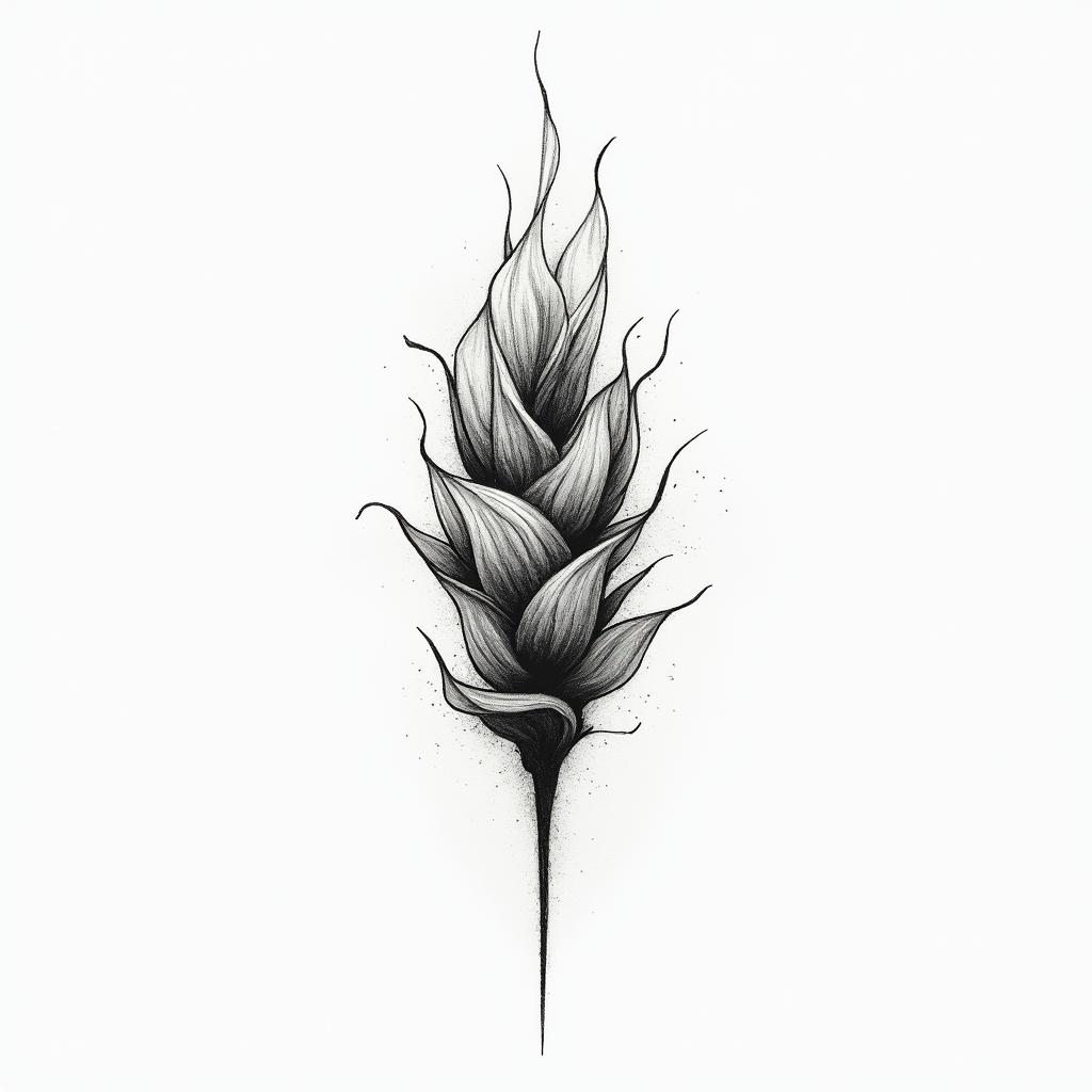 Several small minimalist drawings that represent the motivations of lifehigly detailed tattoo - Variation 4