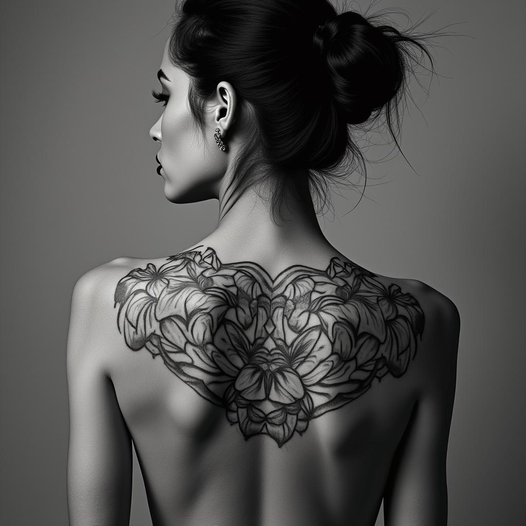 Mandela designed tattoohigly detailed tattoo - Variation 4