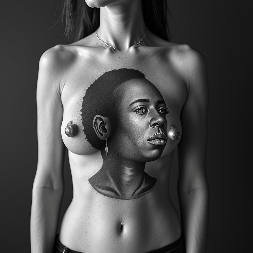 Mandela designed tattoohigly detailed tattoo