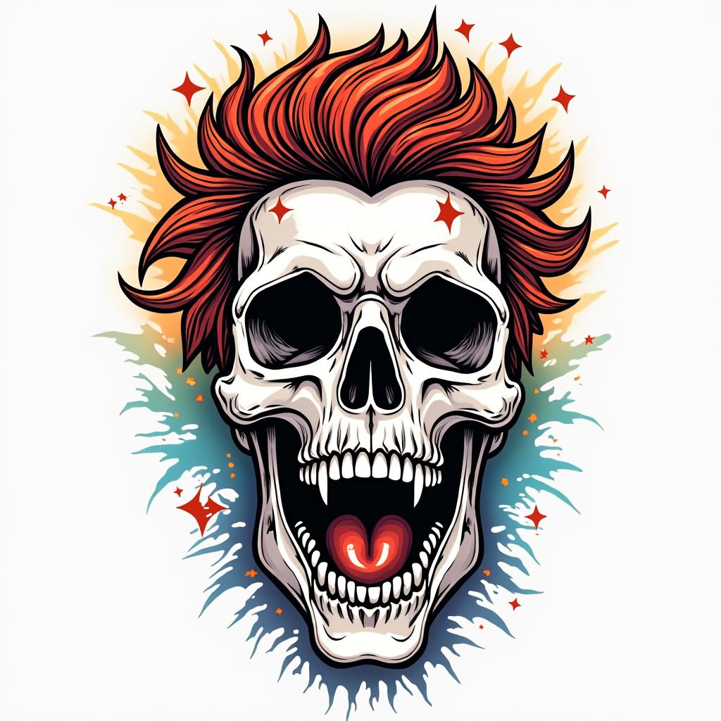 Jericoin pop art style tattoo, featuring bold and vibrant colors, exaggerated outlines, iconic imagery, inspired by comic books and speech bubbles, comic book characters, retro pop culture - Variation 2