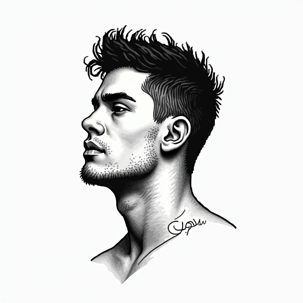 Jerichoin 8-bit tattoo style, minimalistic pixel style tattoo, pixel art with simplified shapes and retro gaming visuals, inspired by 8-bit pixel based detailing - Variation 4