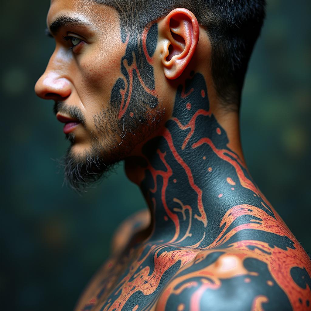 Venom marvel comic herohigly detailed tattoo - Variation 2