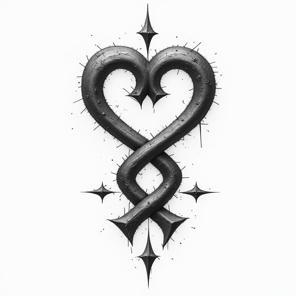Robert written with the infinity symbolhigly detailed tattoo
