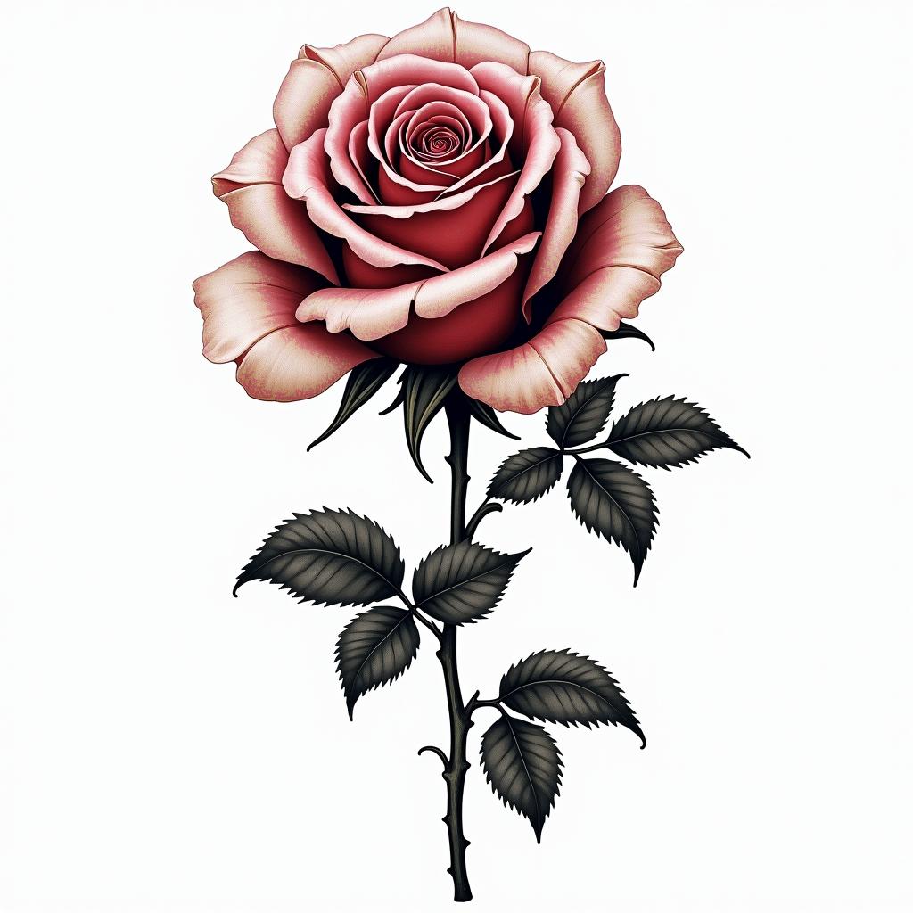 rose and ox
in bohemian style tattoo, 8k - Variation 2