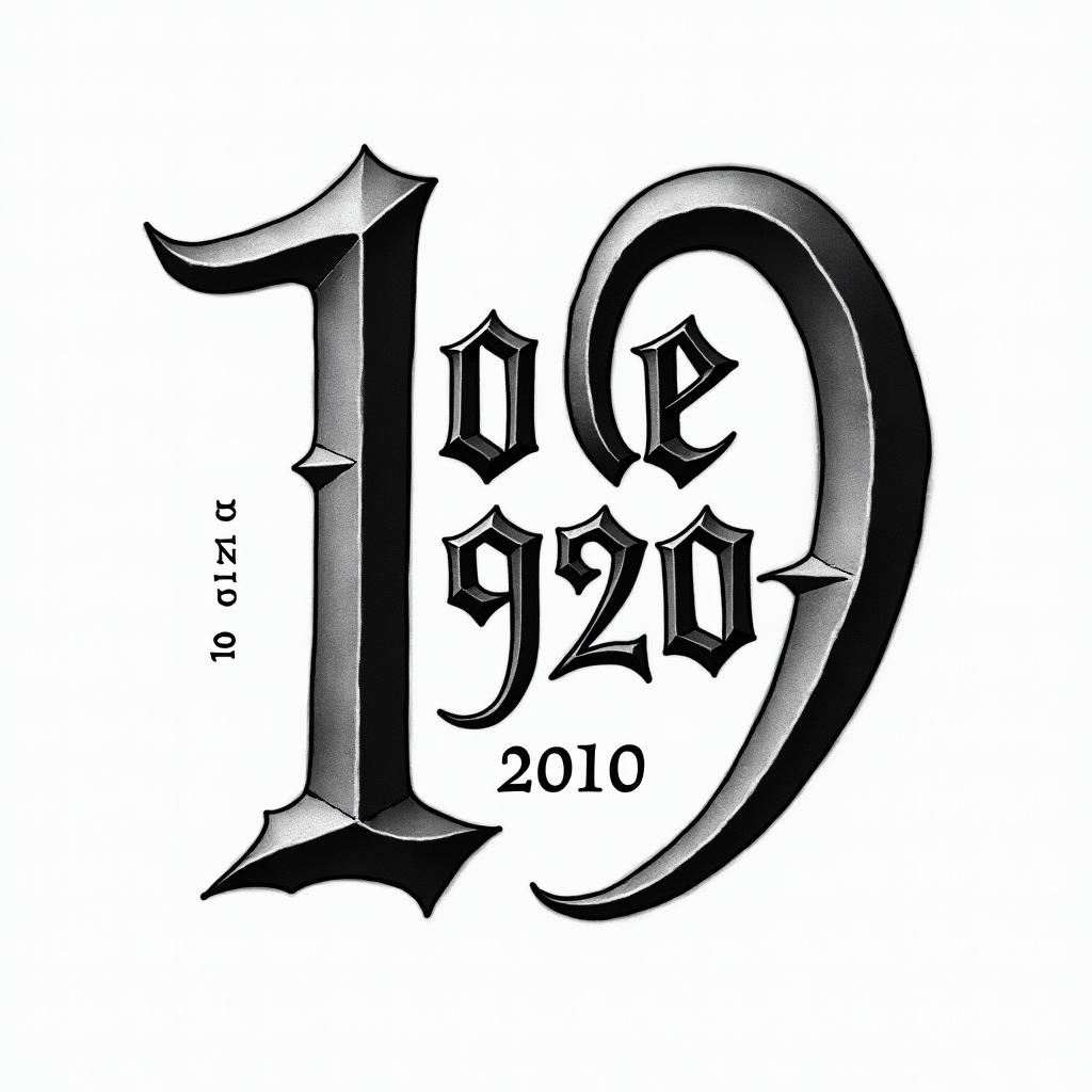 Gothic Text tattoo example 2