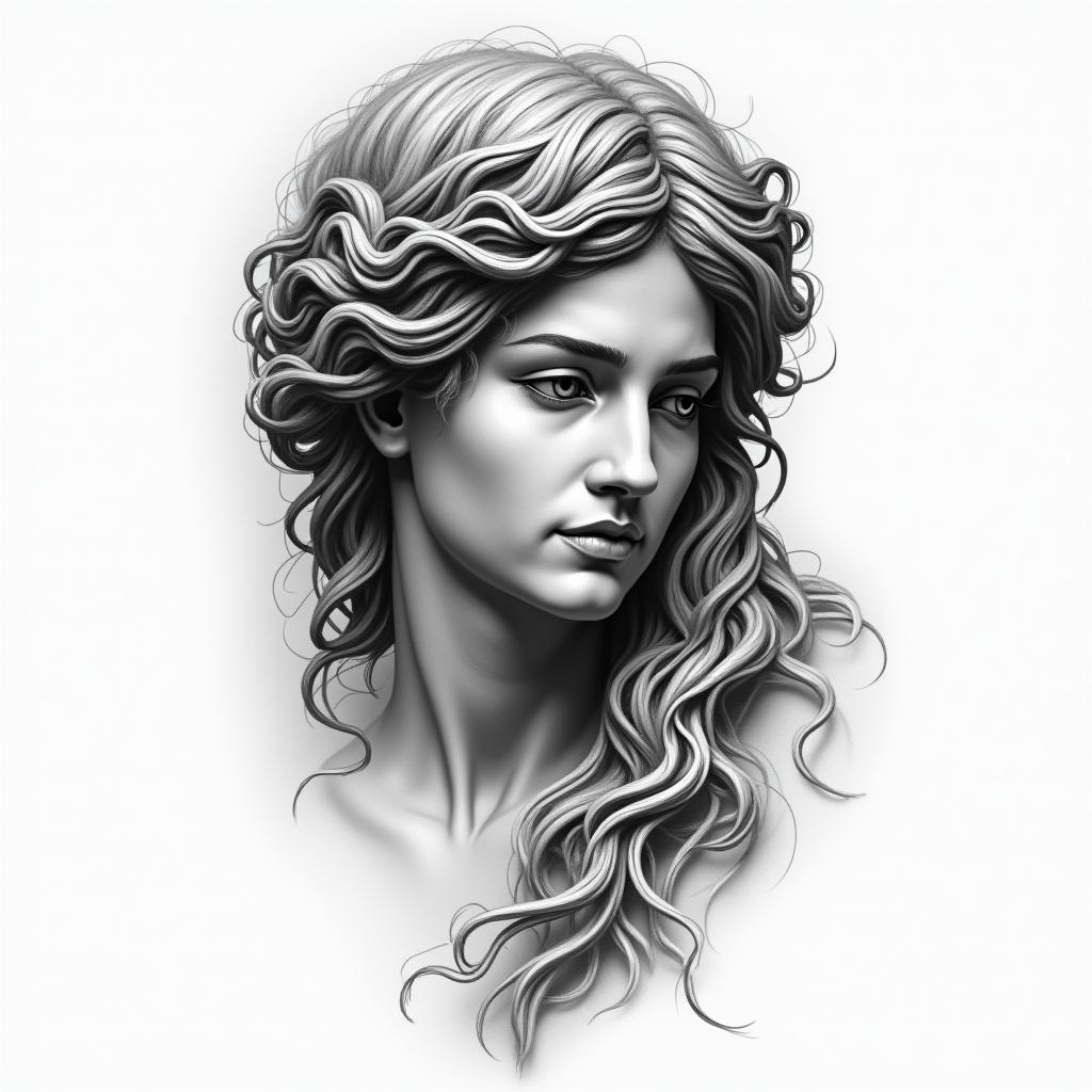 greek mythologyhigly detailed tattoo - Variation 24