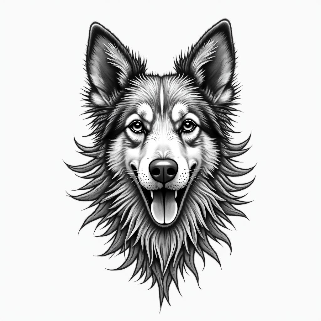 Spiritual/ nature/ best friendhigly detailed tattoo - Variation 3