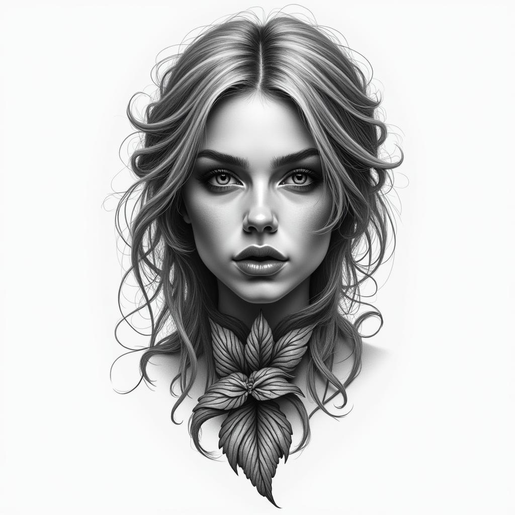 Brea cancerhigly detailed tattoo