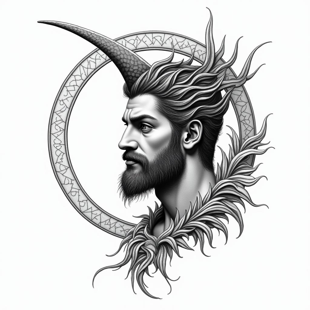 Matheus, Sagittarius, 2002higly detailed tattoo - Variation 4