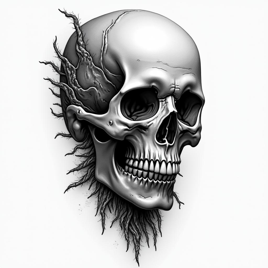 Deathhigly detailed tattoo - Variation 7