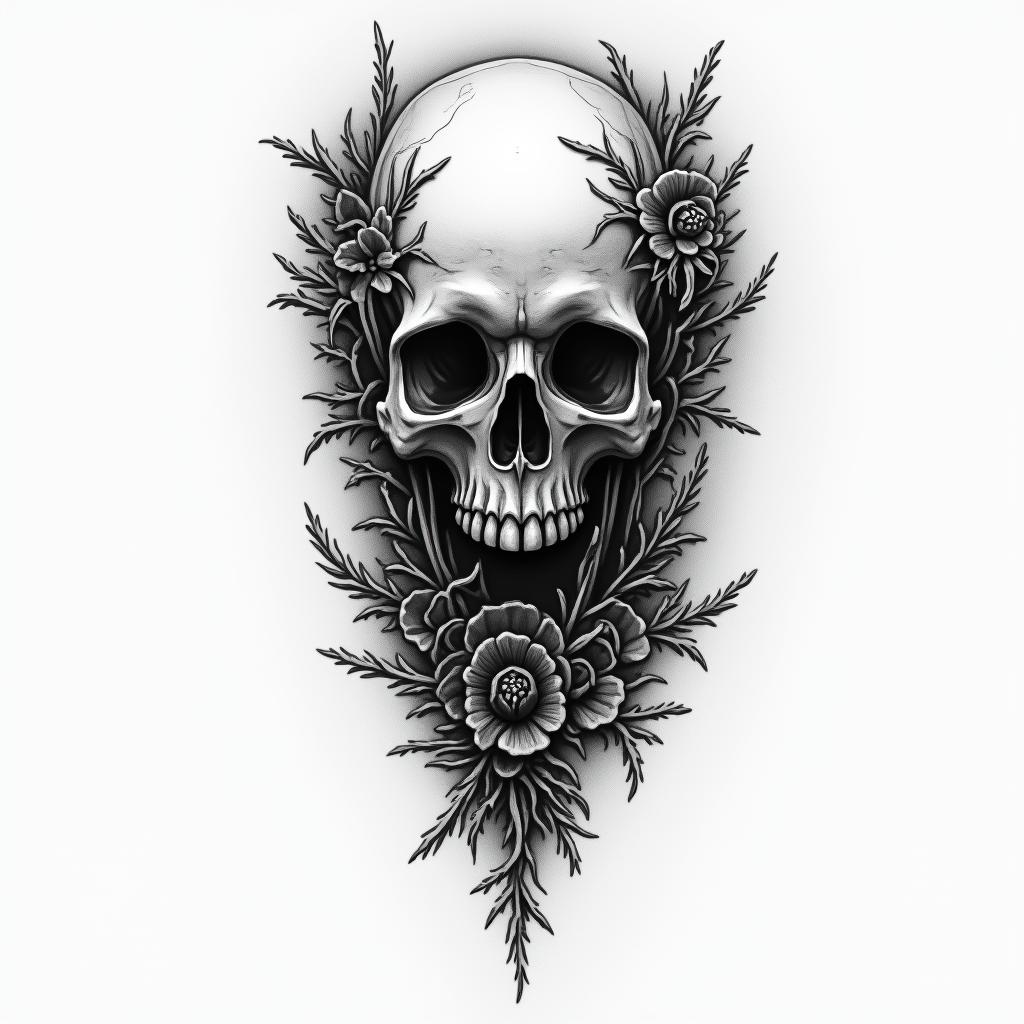 Deathhigly detailed tattoo - Variation 5