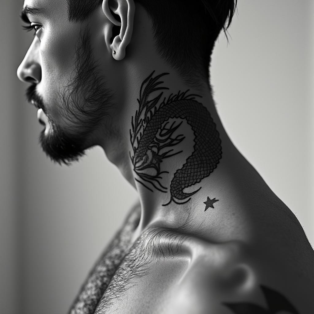 Dragon evilhigly detailed tattoo - Variation 4